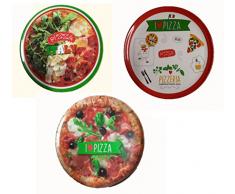 Piatto pizza melamina 33cm decorato 22454 beta
