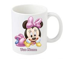 MINNIE BABY TAZZA IN CERAMICA personalizzabile PER MICROONDE DA 325 ML PER BEVANDE CALDE
