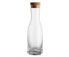 Bohemia Cristal 093 006 151 Caraffa La Bella 1200 ml in Vetro con Tappo Sughero, Cristallo Trasparente