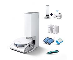 Samsung Jet™ Bot AI+ VR50T95735W/WA, Aspirapolvere Robot con telecamera, Wifi, Riconoscimento ostacoli 3D, Svuotamento automatico, Bianco