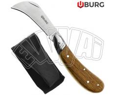 COLTELLO A RONCOLA PROFESSIONALE COLTELLINO POTATURA ORTO GIARDINO CON CUSTODIA