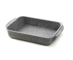 Accademia Mugnano | Linea Cuore di Pietra | Teglia Rettangolare | Antiaderente ed Antigraffioo | Dimensioni 30x25 cm