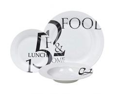 TOGNANA SERVIZIO TAVOLA 18 PEZZI FONT IN PORCELLANA