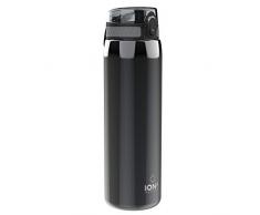 Ion8 Borraccia sportiva a prova di perdite, in acciaio inox, 1.200 ml, colore: grigio