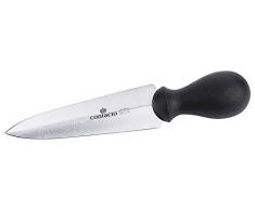 Parmigiano coltelli/Coltello da formaggio per rompere e parti del Formaggio laibs, finitura satinata, manico nero in polietilene ad alta densità, pesante qualità/lunghezza: 23 cm | erk