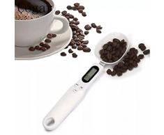 Cucchiaio Bilancia，Pesare Ingredienti da 0.1 a 500g, Bilancia da Cucina Digitale con Display LCD，Pesatura Accurata di Caffè, Burro, Zucchero a Velo, Latte e Altri Solidi e Liquidi