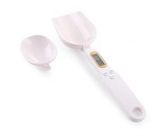 HIAME Bilancia Digitale a Cucchiaio - 500 g/0,1 g Display LCD Portatile Bilancia Cucchiaio Elettronico, Misuratore Elettronico Portatile ad Alta Precisione, Cucina,Laboratori,Animale Domestico