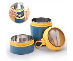 HENGBIRD Tazza Di Muesli, Porta Yogurt Termico Tazza Di Muesli 710ml Bicchiere Per Cereali Con Cucchiaio E Coperchio Muesli Portatile Da Portare In Giro Barattolo Per Muesli Yogurt