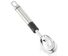 Trade Shop - PORZIONATORE DOSAGELATO PALETTA PER GELATO ACCIAIO ARGENTO OCCHIELLO DAGGANCIO -