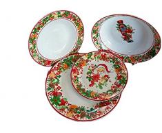 srevizio piatti natale 19 pz Happyness porcellana