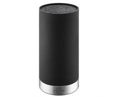 SILBERTHAL Ceppo portacoltelli vuoto universale | Blocco portacoltelli da cucina | Portacoltelli nero con setole removibile