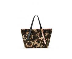 Desigual Bols_Camofun Bom, Borsa per la Spesa Donna, Verde, Taglia Unica