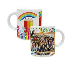MP CREATIVE SRL Tazza Mug Personalizzata con Foto e Frase Scuola