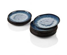 vancasso Starry Piatti Particolari, Servizio da Tavola, Servizio Combinati, Piatti Quadrati Ceramica Gres