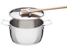 Alessi AJM101/24 Pots&Pans Casseruola a Due Manici, in Acciaio Inossidabile 18/10 Lucido, 550 cl