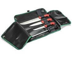 Sanelli 980204.R Set Coltelli Macellaio, Acciaio Inossidabile