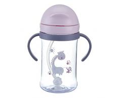 Biberon Tazza di Apprendimento, Tazza con Cannuccia per Bambini,Tazza di Cannuccia per Bambini,Tazza per Bambini,a Prova di Perdite, Bottiglia per Bevande di Transizione per Neonati E Bambini Piccoli