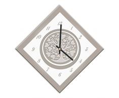 Orologio da parete ricoperto con carta laminata opaca - Adatto per soggiorno, cucina, ufficio - Meccanismo silenzioso