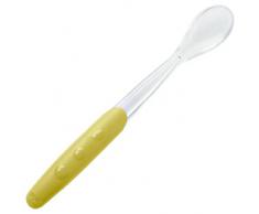 NUK 10255207 Easy Learning Cucchiaio da svezzamento Soft, Parte in silicone extra morbida, Manico antiscivolo extra lungo, 2 pezzi, privo di BPA, Pistacchio