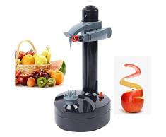 sbuccia mela Pelapatate elettrico con 3 lame di ricambio Acciaio inossidabile Rotazione automatica Frutta Pelapatate Tagliaverdure Macchina for sbucciare mela arancione Utensile for sbucciare la cucin