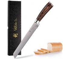Wakoli 1DM-BRE-EDB - Coltello Damasco per Pane
