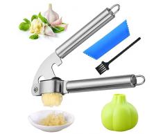 Spremiaglio, spremiaglio in acciaio inossidabile, spremiaglio domestico, spremiaglio in acciaio inossidabile con pelapatate e spazzola per la pulizia