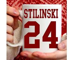 Tazza Stilinski 24 Beacon Hills - Lacrosse. Adatta per Colazione, The, tisana, caffè, Cappuccino. Gadget Mug Stilinski 24 Tributo Serie TV Teen Wolf. Anche Come Idea Regalo Originale e Simpatica
