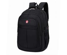 WZNB Zaino da lavoro Borsa per computer Oxford Zaino da viaggio allaperto Esercito Coltello Borsa per studenti di grande capacità Nero da 17 pollici -001