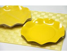 PIATTO PC GIALLO d.21 10 pz