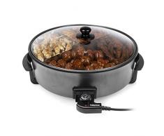 Tristar PZ-9145 Padella Elettrica Multifunzione, 1500 W, 7.5 Litri, Nero