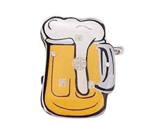 Oktoberfest Serie Flash Spilla Birra Tazza Flash Nome Tag Oktoberfest Decorazione Piccolo Regalo LPr749, bianco, Etichettalia unica