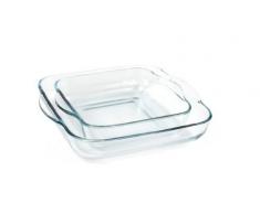 Pasabahce Borcam Square Pirofile rettangolari, 2 unitÃ 