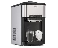 Klarstein Macchina Ghiaccio 3L, Macchina del Ghiaccio Professionale, Fabbricatore Ghiaccio Secco fino a 20kg, Cubetti di Grandi e Piccole Dimensioni, Macchina Ghiaccio Casa Autopulente, Ice Maker