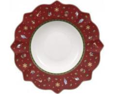 Villeroy & Boch Toys Delight Piatto Fondo, Rosso, 1 pezzo