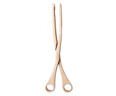 UPKOCH Carne Forbice Cucina Pasticceria Legno Antiscottatura Pinza Casuale per Cibo Barbecue Dessert Insalata Pinza Clip Colorata Stile da Portata Antipasto Casa Multifunzionale Buffet