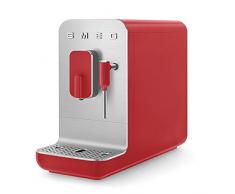 Smeg BCC02RDMEU - Macchina da caffè compatta con funzione vapore, colore: rosso opaco