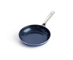 Blue Diamond Cookware Diamante Infuso Ceramica Antiaderente Padella da 20cm, PFAS-Free, Forno, Lavabile in Lavastoviglie, Blu