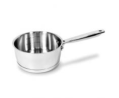 Moneta Accordo Casseruola 1 Manico, in Acciaio Inossidabile per Ogni Piano Cottura, 16 cm