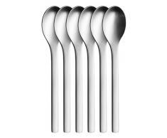 Puresigns ONE Cucchiaio da caffè extra 14cm in acciaio inox argento opaco 6 pezzi