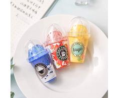 Angelliu - Nastro correttore Kawaii, Tazza di tè al Latte, Gelato, correttore per Forniture Scolastiche, Forniture Scolastiche