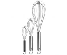 WMF Frusta da 3 Pezzi Profi Plus Cromargan Acciaio Inox parzialmente opacizzato