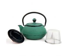 Vier VE034 - Teiera in ghisa smaltata, 0.30 L, Verde