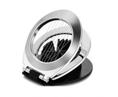 Tagliauova in Acciaio Inox Tagliauova Multifunzione in ABS 2 in 1 Affettatrice per Uova Sode Multifunzionale Manuale Taglia Uova, Utensili da Cucina per Uova Sode,Fragole, Kiwi, Funghi, Insalate