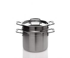 Le Creuset Pentola per Pasta, Acciaio Inossidabile, 20 cm