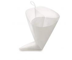 IBILI 798640 Tasca Tripla da pasticcere, Flessibile, in Materiale polimerico Bianco, 40 cm
