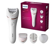 Philips Serie 8000 Wet & Dry epilatore con 8 accessori (Modello BRE735/00)