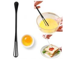 Impastatrice Planetaria Piccola Offerta Pastella Cucina Uova Frusta Sbattitore Crema Bastone di Plastica Latte Miscelazione Strumenti Torta Uova Mixer Cucchiaio Frullino per Dolci (Black, One Size)