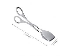 Pinze per pane in acciaio inossidabile Clip per alimenti Grigliate Clip per alimenti alla griglia Torta Carne Insalata Zucchero Pinze per serpenti Cottura BBQ Pinza per barbecue