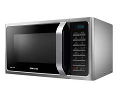 Samsung MC28H5015CS Forno a Microonde Combinato da 900 + 1500 + 2100 W con Grill e Piatto Doratore, Interno in ceramica, 51.7 x 47.6 x 31 cm, 28 l, Grigio