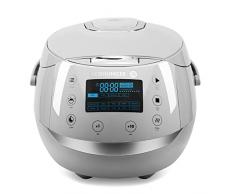 Reishunger Cuociriso Digitale Grigio - Vaporiera Multifunzione fino a 8 Persone con 12 Programmi, Tecnologia a 7 Fasi - Con Display LED e Funzione di Mantenimento del Caldo